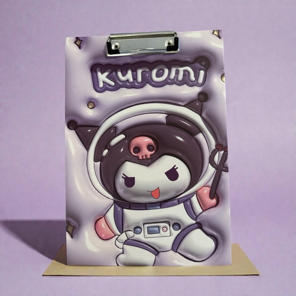Kuromi Astronaut Clipboard
